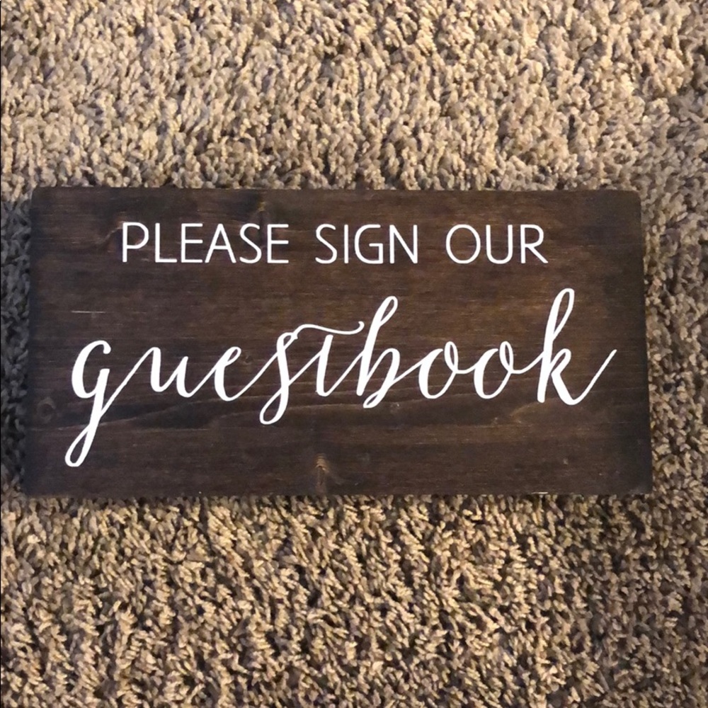 Guestbook wedding sign